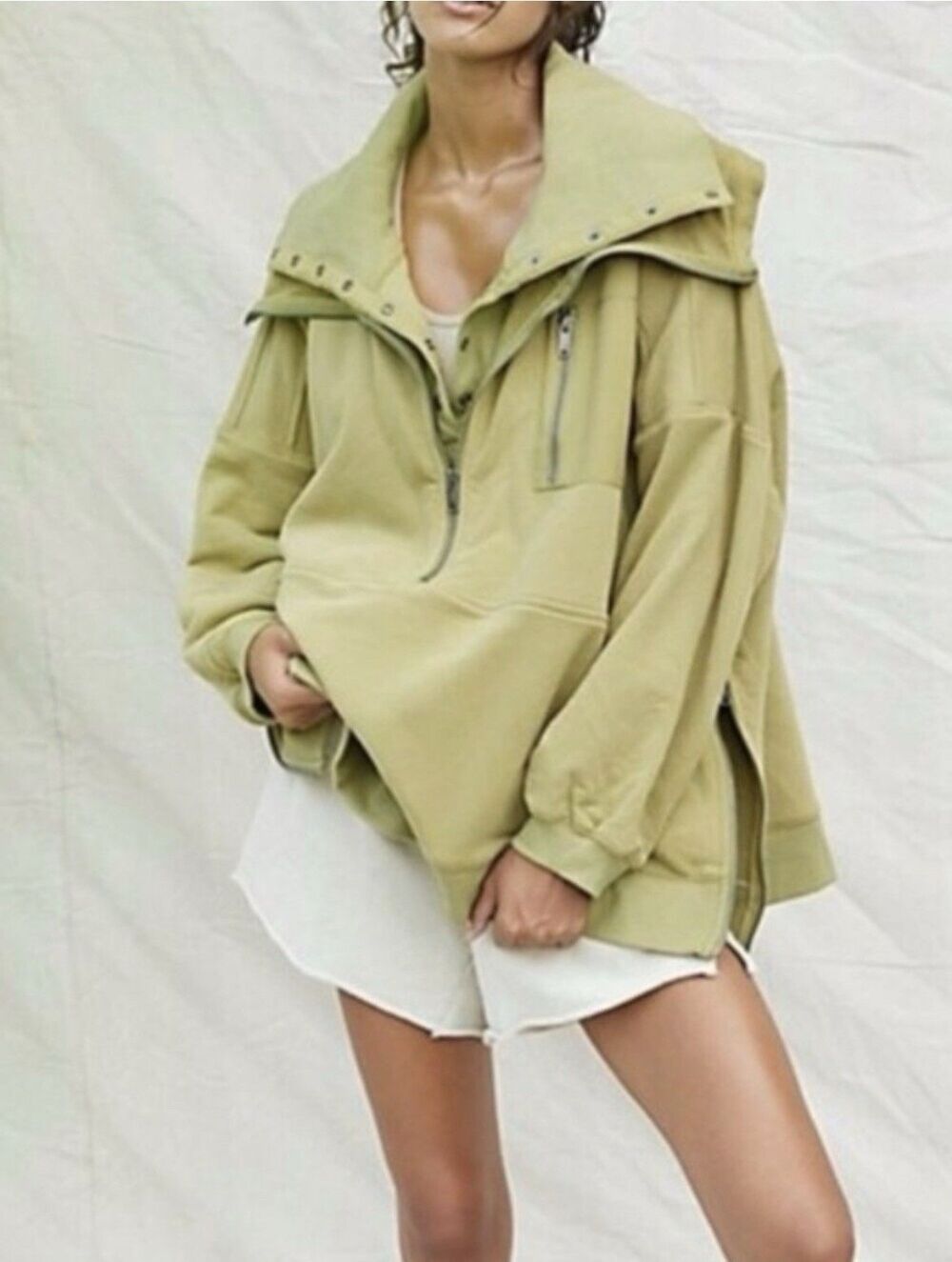 Free People Movement Venture Pullover Army Green